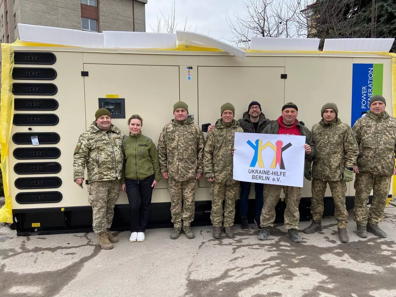 Ukraine-Hilfe Berlin e.V.: Unterstützung durch Stromgeneratoren
