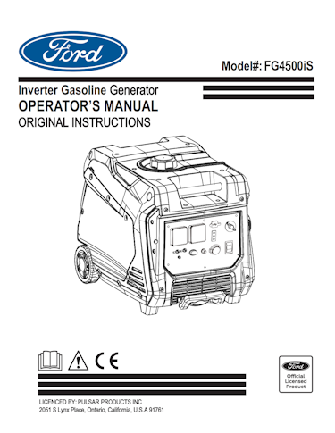 Gebrauchsanweisung - Ford FG4500iSR