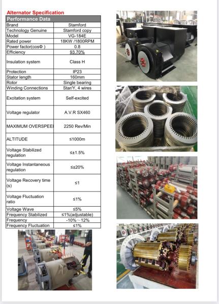 Weichai WP2.3D25E200 GENERATOR