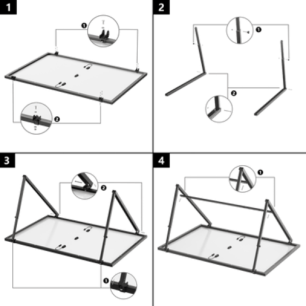 ECOFLOW Adjustable Ground & Suspended Solar Bracket wheel